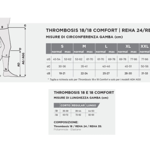 Immagine 3 di Calze antitrombo gambaletto gloriamed